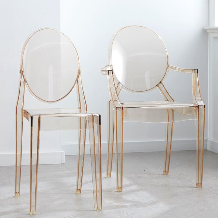 King Louis Back Chair Scandinavian Acryl Dining Kitchen Room fauteuil fauteuil