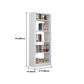 Rectangle Etagere Bookshelf Modern Metal Open Bookcase with Shelves