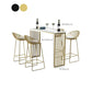 Industrial Bar Table Rectangle Sled Base Bar Height Pub Table for Home Clearhalo 'Bar Furniture' 'Bar Tables' 'bar_tables' 'furn' 'furn_bar_tables' 'Furniture' 'Kitchen & Dining Furniture' 1200x1200_35795cd0-b2d6-4500-b489-4fd0defda89d