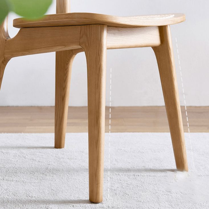 Modern Style Wood Chair Open Back Dining Side Chair for Dining Room 17"x15.7"x32" Clearhalo 'Dining Chairs' 'Dining Tables & Seating' 'dining_chair' 'furn' 'furn_dining_chair' 'Furniture' 'furniture_dining_chair' 'Kitchen & Dining Furniture' 1200x1200_35797e81-39f1-41bb-9c7c-f1346bc82c5c