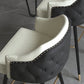 Tabouret de comptoir de dossier d'accoudoir moderne tabouret de Bar de café en fer avec coussin et pédale