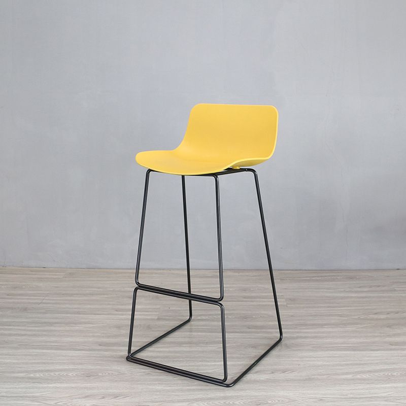 Industrial Style Barstool Metal and Plastic Bar Stool for Dinning Room Clearhalo 'Bar Furniture' 'Bar Stools' 'bar_stools' 'furn' 'furn_bar_stools' 'furniture_bar_stools' 'Kitchen & Dining Furniture' 'kitchen&dining_furn' 'kitchen' 'kitchen_furn' Furniture' 1200x1200_357aa48b-5602-4fb2-997e-57dfdd2a5474