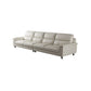 Modern Cream High Back Sofa and Chaise Pillow Top Arm Leather Sectional Clearhalo 'furn' 'furn_sectionals' 'Furniture' 'furniture_sectionals' 'kitchen' 'kitchen_sectionals' 'Living Room Furniture' 'Sectionals' 1200x1200_357abdfa-04ca-4156-9322-cf42d22939e1