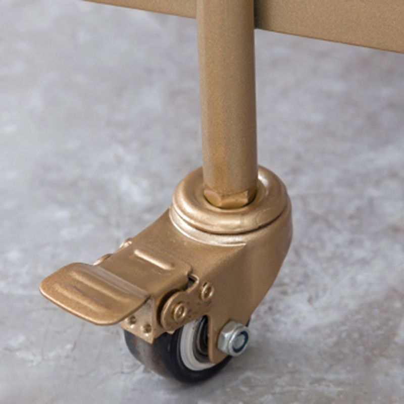 Contemporary 31.5"H Prep Table Rectangular Metal Rolling Prep Table for Dining Room Clearhalo 'furn' 'furn_kitchen_islands_carts' 'Furniture' 'Kitchen & Dining Furniture' 'Kitchen Islands & Carts' 'kitchen_islands_carts' 1200x1200_357af18a-df60-49bf-82f7-8366f05c50ea