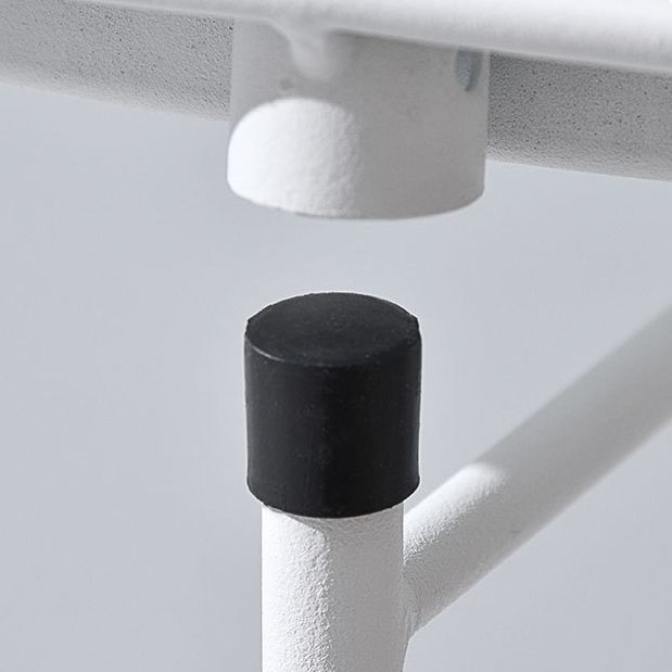 Noordse ronde lade Top Night Table 20 "Tall Metal metalen vierveter nachtkastje