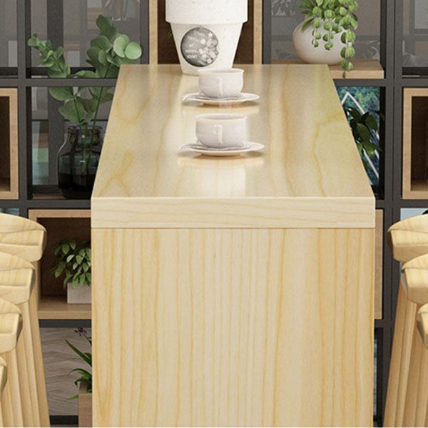 1/4/5/9-teiliges modernes Bartisch-Set, rechteckiger Bartisch mit Holzhockern