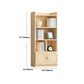 Contemporary Floor Closed Back Book Shelf Wooden Home Shelf Bookcase with Shelves