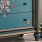 Commode de rangement en bois de commode traditionnelle ornée avec tiroirs pour chambre à coucher