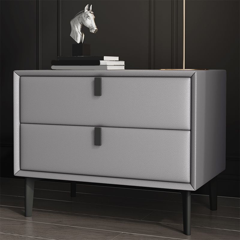 18.5" Tall 2 - Drawer Nightstand Modern Solid Wood Nightstand Clearhalo 'Bedroom Furniture' 'furn' 'furn_night_stand' 'Furniture' 'night_stand' 'Nightstands' 1200x1200_357d2875-aeb3-491b-859a-542e8106c03a