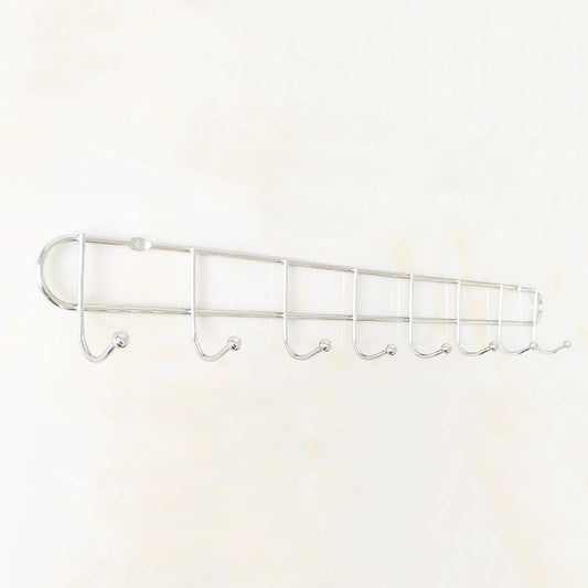 Industrial Entryway Kit Silver Stainless Steel Wall-Mounted with Hooks Coat Hanger Clearhalo 'Entry & Mudroom Furniture' 'furn' 'furn_hall_tree_coat_racks' 'Furniture' 'Hall Trees & Coat Racks' 'hall_tree_coat_racks' 1200x1200_357dd0d3-bdd5-487e-bad3-2938a0a76cd8