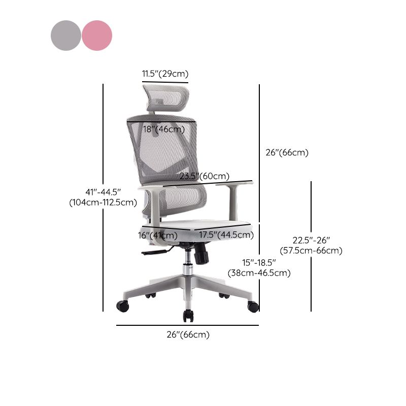 Removable Arms Desk Chair Modern Adjustable Seat Height Swivel Chair Clearhalo 'furn' 'furn_office_chair' 'Furniture' 'Office Chairs' 'Office Furniture' 'office_chair' 1200x1200_357de447-2d80-49f6-9b1c-da813fd32163