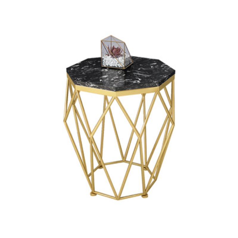 フレームベース長方形のモダンスタイルのロックプレートテーブルプレートメタルボトムフレームコーヒーテーブル