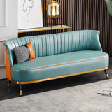 Faux Leather Modern Recessed Arm Sofa Standard Sofa for Living Room, Apartment Clearhalo 'furn' 'furn_sofas' 'Furniture' 'furniture_sofas' 'Living Room Furniture' 'Sofa' 'sofas' 1200x1200_357e795c-7512-49de-a496-702ce829a031