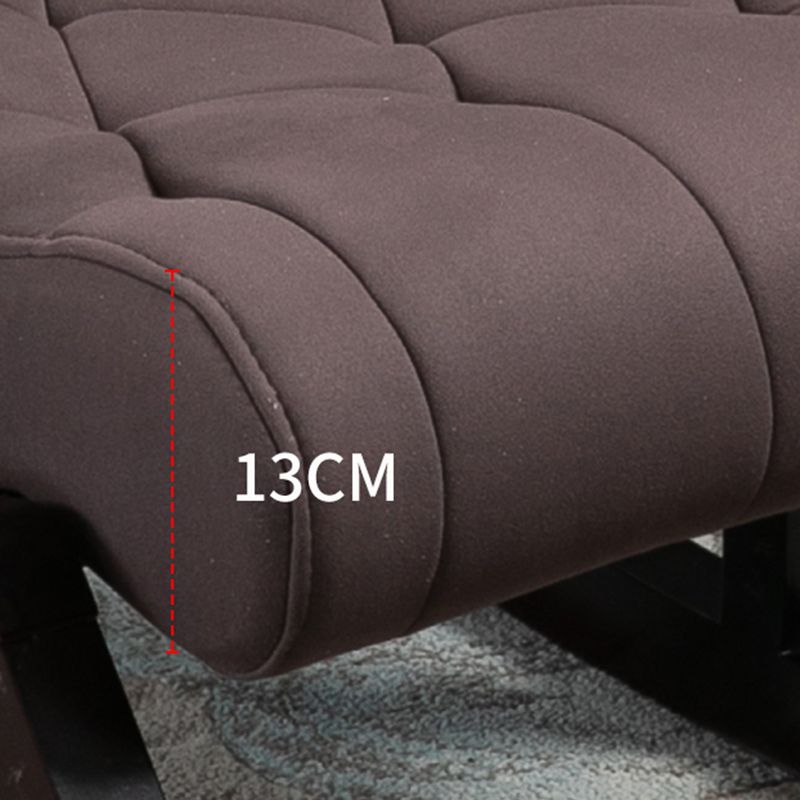 Chaise à bascule moderne du milieu du siècle allongé avec chaise de culbuteur à coussin 26,4 "x 49,2" x 33,9 "