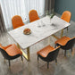 Luxury 1/2/5/7 Pieces Dining Set Sintered Stone Dining Table Set with Leather Chairs Clearhalo 'Dining Room Sets' 'Dining Tables & Seating' 'dining_room_set' 'furn' 'furn_dining_room_set' 'Furniture' 'furniture_dining_room_set' 'Kitchen & Dining Furniture' 'kitchen&dining_furn' 'kitchen' 1200x1200_357edc3c-a114-4b02-aa32-6e0a45244635