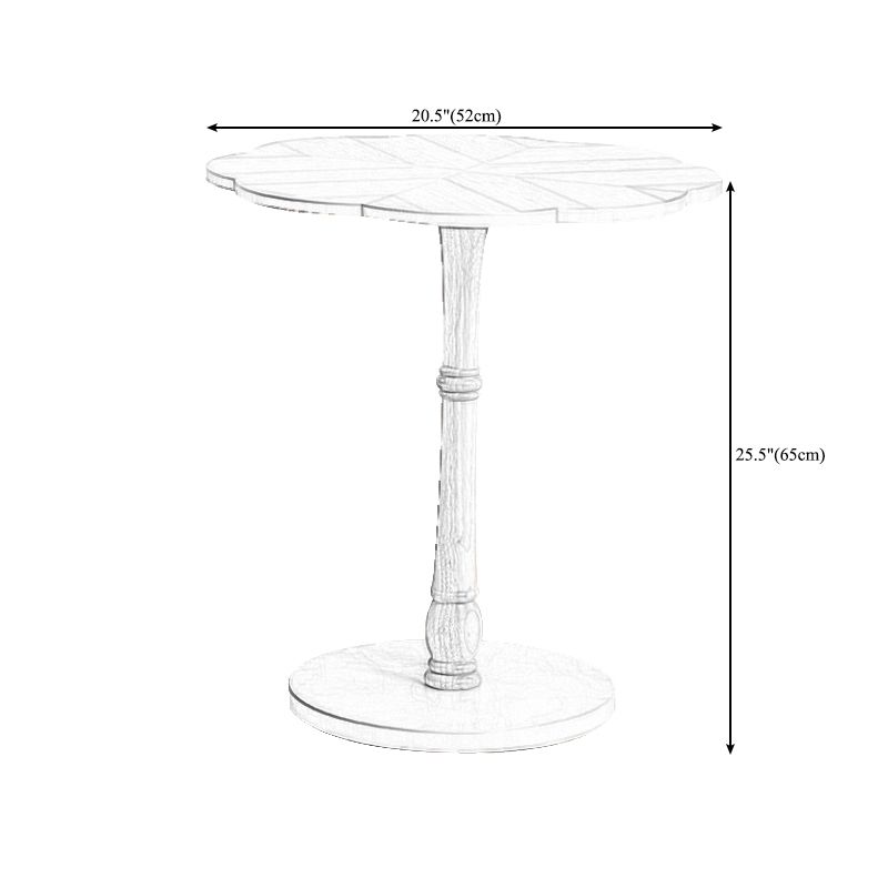 Brown Solid Oak End Table, Round Gloss Contemporary Side Table Clearhalo 'Coffee & Accent Tables' 'End & Side Tables' 'end_side_table' 'end_side_tables' 'furn' 'furn_end_side_tables' 'Furniture' 'furniture_end_side_table' 'Living Room Furniture' 1200x1200_358072c1-adeb-4a63-85e5-355fc6a82a8e