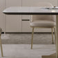 Nordic Glam Sintered Stone Rectangle Table Set 1/4/5/7 Pieces Dining Set for Home Clearhalo 'Dining Room Sets' 'Dining Tables & Seating' 'dining_room_set' 'furn' 'furn_dining_room_set' 'Furniture' 'Kitchen & Dining Furniture' 1200x1200_3581c0eb-9921-4db2-82ff-f8ba0c679053