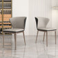Contemporary Upholstered Armless Chair Home Wingback Dining Chair