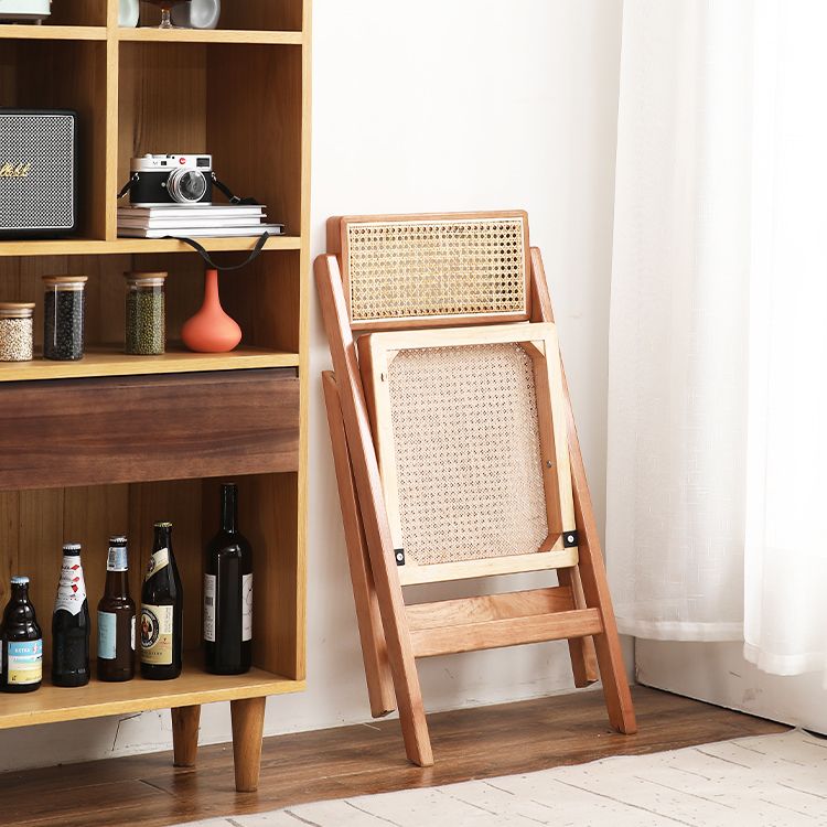 Contemporary Style Folding Side Chair Armless Open Back Chairs with Wooden Legs Clearhalo ' kitchen&dining_furn' 'Dining Chairs' 'Dining Tables & Seating' 'dining_chair' 'furn' 'furn_dining_chair' 'Furniture' 'furniture_dining_chair' 'Kitchen & Dining Furniture' 'kitchen' 1200x1200_3583a98b-64cd-46da-abd5-5b6a5e8ea12f