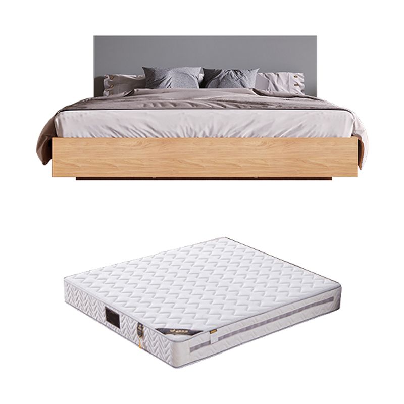 Lit de panneau de rangement soulevez le lit de panneau de panneau rectangulaire naturel