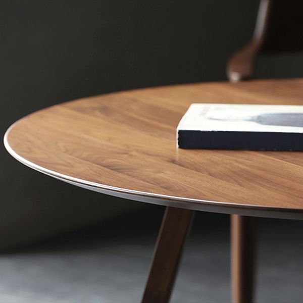 Round Double Pedestal Casual Dining Table Wood Color Fixed Table of Pinewood Solid Wood Clearhalo 'Dining Tables & Seating' 'Dining Tables' 'dining_table' 'furn' 'furn_dining_table' 'Furniture' 'furniture_dining_table' 'Kitchen & Dining Furniture' 'kitchen' 'kitchen_dining_table' 1200x1200_35848f11-3ddf-400e-8f02-543bf85a996b