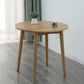 Round Dining Table Natural Contemporary Style Solid Wood Dinner Table for Home Kitchen