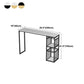 Glam White Marble Bar Table with Rectangle Table Top Gold Sled Table - 42" H Clearhalo 'Bar Furniture' 'Bar Tables' 'bar_tables' 'furn' 'furn_bar_tables' 'Furniture' 'furniture_bar_tables' 'Kitchen & Dining Furniture' 1200x1200_3586866d-4c88-4a54-af02-1e93fbb1d81c