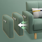 Biscuit Back Square Arm Modern Sleeper with Foldable Convertible Sleeper Clearhalo 'furn' 'furn_sofas' 'Furniture' 'furniture_sofas' 'kitchen' 'kitchen_sofas' 'Living Room Furniture' 'Sofa' 'sofas' 1200x1200_3587df80-4c88-4b62-b6cc-566a2acca06d