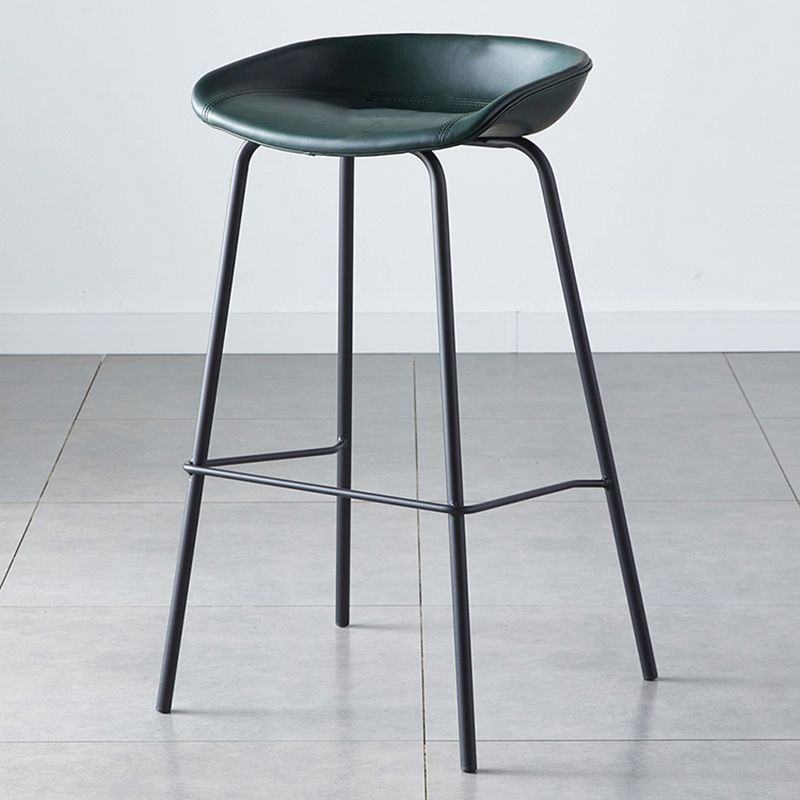 Industrial Metal Distressed Barstool Indoor Tall Stool with Leather Seat Clearhalo 'Bar Furniture' 'Bar Stools' 'bar_stools' 'furn' 'furn_bar_stools' 'furniture_bar_stools' 'Kitchen & Dining Furniture' 'kitchen&dining_furn' 'kitchen' 'kitchen_furn' Furniture' 1200x1200_35897cff-b02a-4d91-bab9-e892c3ba8cd4