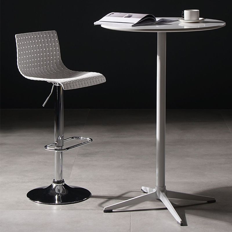 Industrial Style Liftable Bar Stool Plastic Counter Bar Stool with Metal Legs Clearhalo 'Bar Furniture' 'Bar Stools' 'bar_stools' 'furn' 'furn_bar_stools' 'Furniture' 'Kitchen & Dining Furniture' 1200x1200_358998be-e761-4ff5-a105-b887204522af