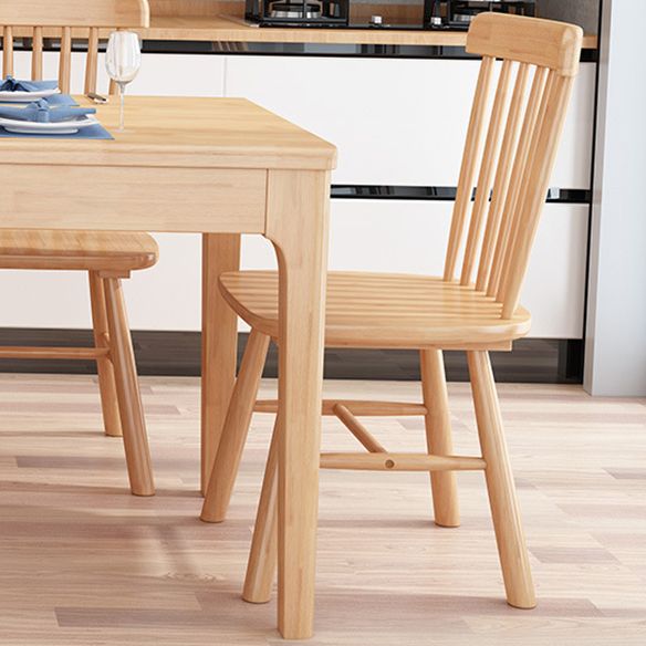 Minimalist Brown Standard Dining Set Rectangle Shape Solid Wood Dining Set with 4 Legs Table Clearhalo 'Dining Room Sets' 'Dining Tables & Seating' 'dining_room_set' 'furn' 'furn_dining_room_set' 'Furniture' 'furniture_dining_room_set' 'Kitchen & Dining Furniture' 'kitchen&dining_furn' 'kitchen' 1200x1200_358b5301-770c-4f94-82ff-17ccaaddba1d
