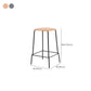 Solid Wood Counter & Bar Stools Modern Indoor Stools with Metal Base
