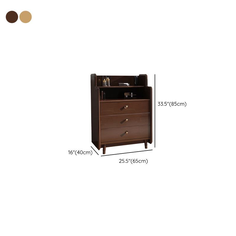 Glam Vertical Solid Wood Storage Chest Bedroom Chest with Drawers Clearhalo 'Bedroom Furniture' 'Dressers & Chests' 'dressers_chests' 'furn' 'furn_dressers_chests' 'Furniture' 1200x1200_358dc931-fd32-4ce4-b43f-deaa926f9386