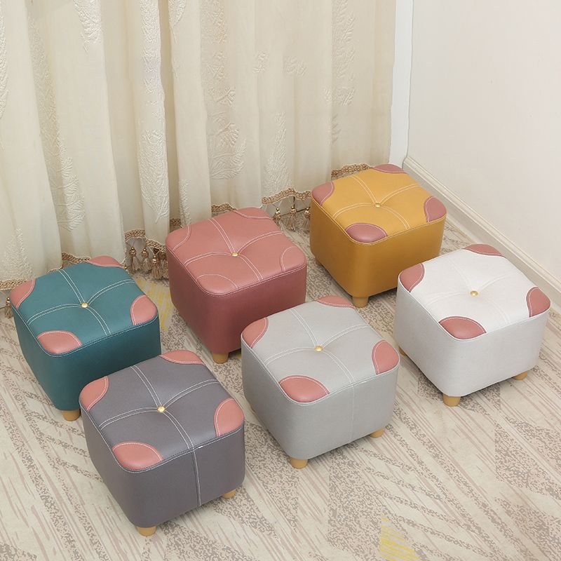 Naranja moderna estándar de color cuadrado estándar de cuero para salón