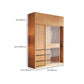 Engineered Wood Wardrobe Armoire with Drawer Modern Wardrobe Closet