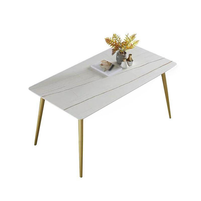 1/4/5/7 Pcs Metal Glam Dining Room Set with Rectangle Table and Leather Chairs Dining Set Clearhalo 'Dining Room Sets' 'Dining Tables & Seating' 'dining_room_set' 'furn' 'furn_dining_room_set' 'Furniture' 'furniture_dining_room_set' 'Kitchen & Dining Furniture' 'kitchen&dining_furn' 'kitchen' 1200x1200_35916536-72af-40ec-b2fc-170dd0097463