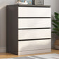 Modern Style White Storage Chest Vertical Wooden Chest with 3 / 4 / 5 / 6 Drawers