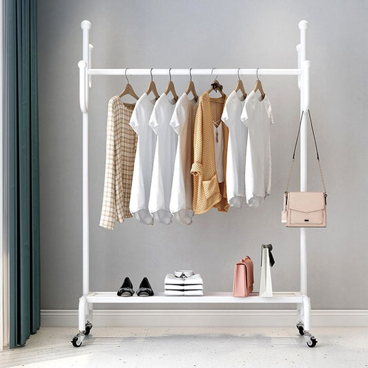 Metal Coat Hanger Hanging Metal Coat Rack Rail Entryway Kit with Shelf Clearhalo 'Entry & Mudroom Furniture' 'furn' 'furn_hall_tree_coat_racks' 'Furniture' 'Hall Trees & Coat Racks' 'hall_tree_coat_racks' 1200x1200_3592cd92-77ac-4dd3-8f27-52ef864b3220