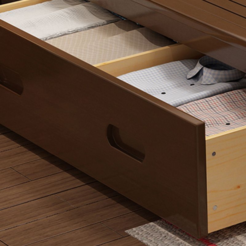 Letto standard in legno massello scandinavo letto naturale con testiera