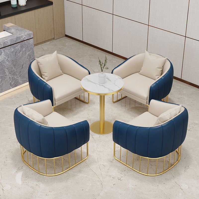 Glam Metal Dining Armless Chair PU Leather Dining Chairs for Home Use Clearhalo ' kitchen&dining_furn' 'Dining Chairs' 'Dining Tables & Seating' 'dining_chair' 'furn' 'furn_dining_chair' 'Furniture' 'furniture_dining_chair' 'Kitchen & Dining Furniture' 'kitchen' 1200x1200_35944015-10d5-45a1-b17e-661e522a8f48