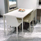 Modern White Sintered Stone Dining Table Rectangle Shape Standard Dining Table for Kitchen Clearhalo ' dining_table' 'Dining Tables & Seating' 'Dining Tables' 'Furniture' 'furniture_dining_table' 'Kitchen & Dining Furniture' 'kitchen&dining_furn' 'kitchen' 'kitchen_dining_table' 1200x1200_35947364-500d-452c-983f-85a03f30b623