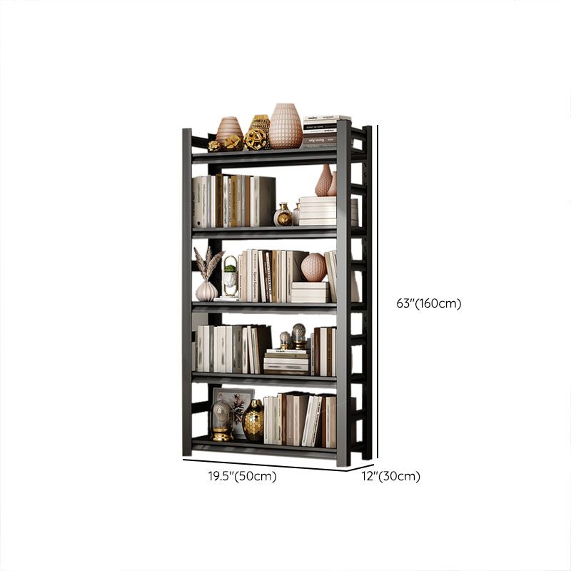 Modern Style Open Back Standard Bookshelf Metal Bookcase for Study Room Clearhalo 'Bookcases' 'furn' 'furn_bookcases' 'Furniture' 'Office Furniture' 1200x1200_35947ee2-0134-4d3d-8ab7-faf5e35fd3d6