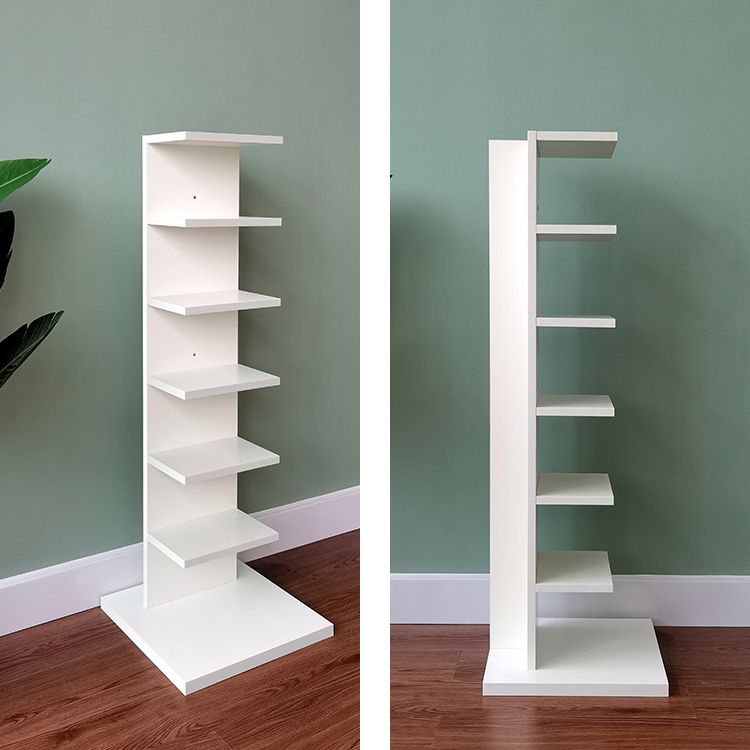 Contemporary 13.77" Wide Bookshelf Wood Geometric Shelf Bookcase Clearhalo 'Bookcases' 'furn' 'furn_bookcases' 'Furniture' 'Office Furniture' 1200x1200_35948bd9-43d4-4b00-b863-7584963f5a82