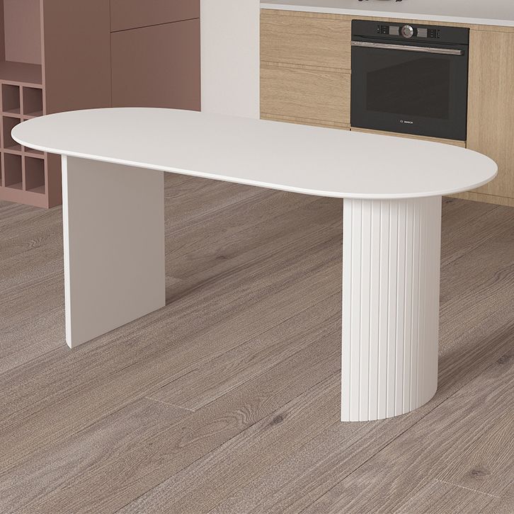 Solid Wood Contemporary Free Form Dining Table Marble Top Table for Dining Room Clearhalo ' dining_table' 'Dining Tables & Seating' 'Dining Tables' 'Furniture' 'furniture_dining_table' 'Kitchen & Dining Furniture' 'kitchen&dining_furn' 'kitchen' 'kitchen_dining_table' 1200x1200_3598b725-34ee-4e5d-8554-8aedc5525cae
