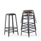 Industrial Footrest Armless Barstool Leather Stackable Coffee Shop Stool Clearhalo 'Bar Furniture' 'Bar Stools' 'bar_stools' 'furn' 'furn_bar_stools' 'Furniture' 'furniture_bar_stools' 'Kitchen & Dining Furniture' 1200x1200_359af680-c3fb-4b7c-9367-7fb243457d3c