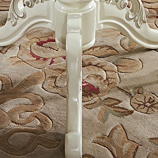 Solid Wood Victorian Round Dining Table Rubberwood Table with Pedestal Base Clearhalo 'Dining Tables & Seating' 'Dining Tables' 'dining_table' 'furn' 'furn_dining_table' 'Furniture' 'furniture_dining_table' 'Kitchen & Dining Furniture' 'kitchen' 'kitchen_dining_table' 1200x1200_359bcd93-fd76-494c-88b4-4dae3c6692df
