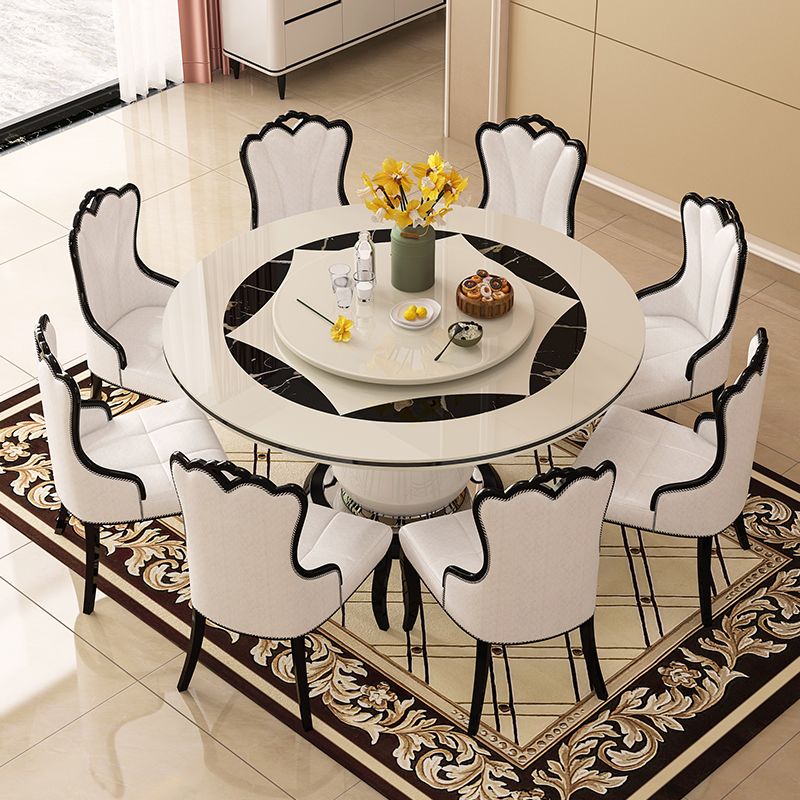 Pedestal Casual Comedor Cocina Muebles para el hogar Mesa de cena redonda
