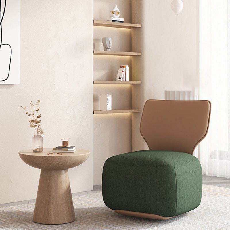 Industrial Upholstered Accent Chair Leather Tight Back Armless Chair Clearhalo 'Accent Chairs' 'accent_chairs' 'Chairs & Seating' 'furn' 'furn_accent_chairs' 'Furniture' 'Living Room Furniture' 1200x1200_359d7ed7-c5a5-4fad-b04e-09f47b7e8171