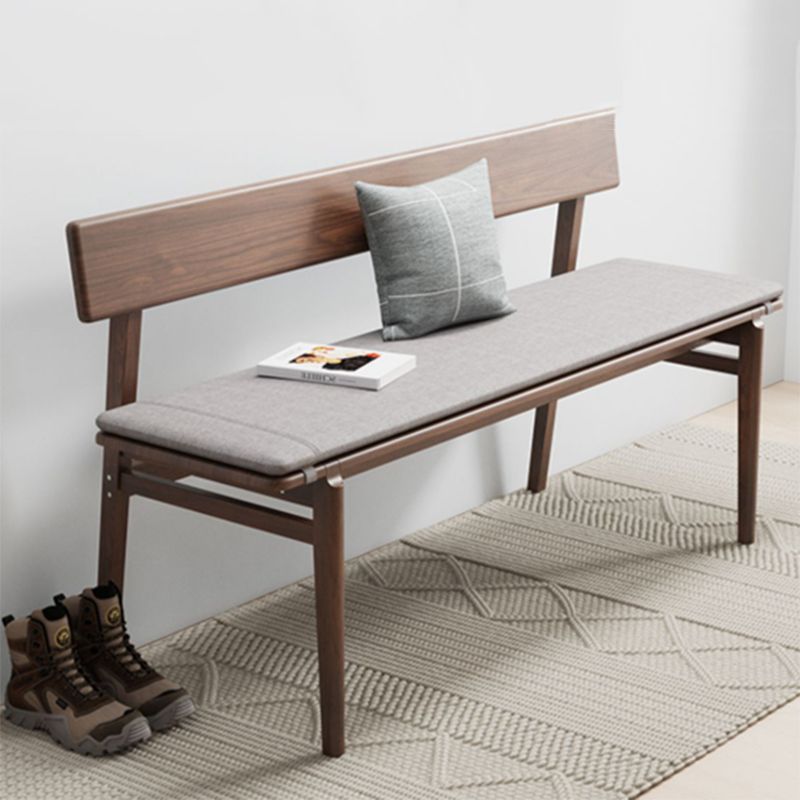 Rectangle Backrest Restaurant Bench Modern Seating Bench with Upholstered