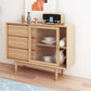 Modern Rectangle Sideboard Wooden Sideboard Cabinet with Sliding Door Clearhalo 'buffet_sideboard' 'Buffets & Sideboards' 'furn' 'furn_buffet_sideboard' 'Furniture' 'Kitchen & Dining Furniture' 1200x1200_359f0258-286c-47e9-9b94-9847e5a004bd